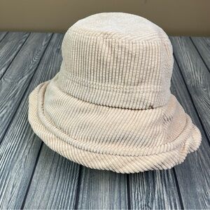 NEW Corduroy Bucket Hat Tan Neutral